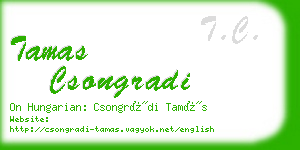 tamas csongradi business card